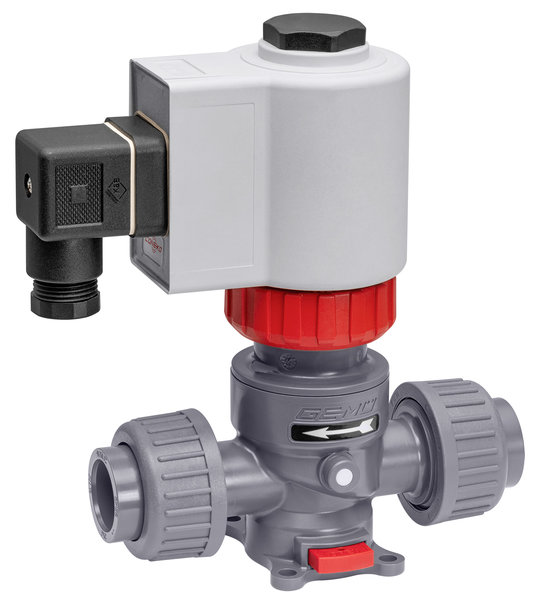 Process solenoid valve for gas and liquid applications
